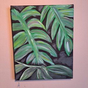Homemade Ferns Painting